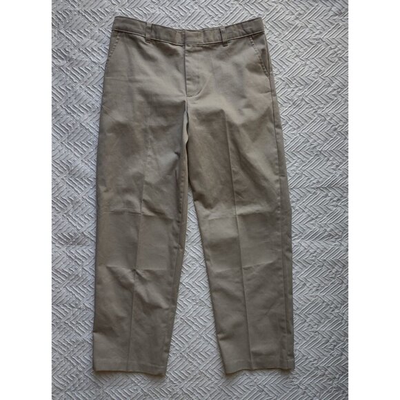 George Boys Husky Pants Straight Leg Adjustable Waist Tan Khaki Size 18H Husky - Picture 1 of 8